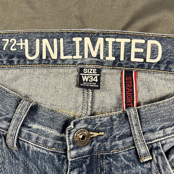 Ecko 72+ Unlimited Straight Leg Jeans | Waist 34 - Picture 6 of 9